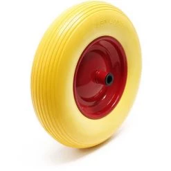 WILTEC Roue Complète De Brouette En Polyuréthane Increvable Grandeur 4.80 / 4.00-8