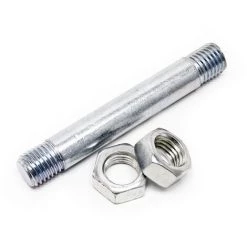 WILTEC Axe De Roue De Brouette Standard Taille 160x20mm Pneu Largeur De Moyeu 120mm Essieu