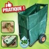 OUTIROR Chariot - Poubelle De Jardin Sur Roue